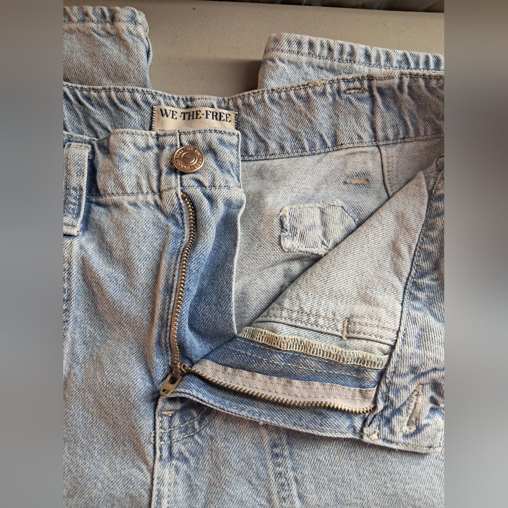 We The Free Blue Flare Wide Leg Jeans Size 29 - Picture 8 of 12